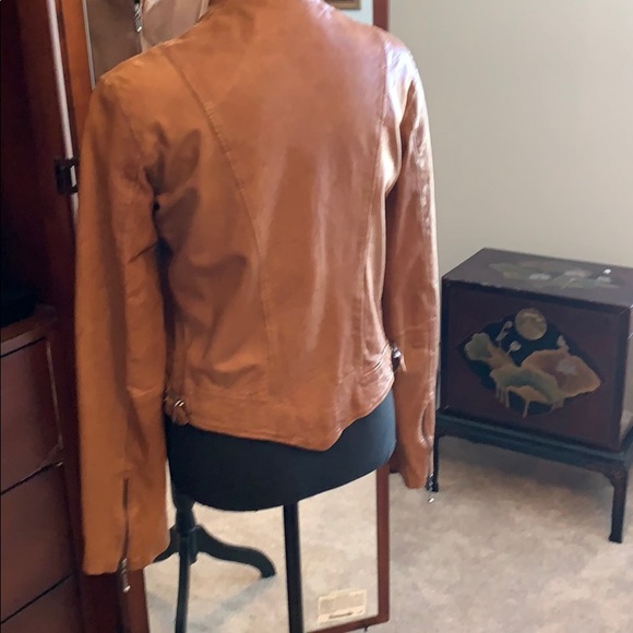 Light Brown Leather Jacket by WGACA - Picture 4 of 10